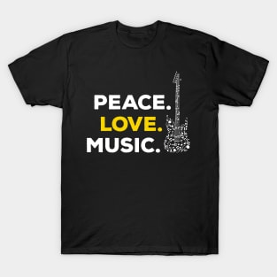 Peace. Love. Music. T-Shirt